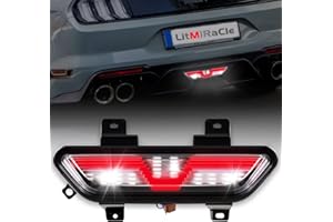 LitMiRaCle Backup Light for Ford Mustang, LED Center Parking Light Red Tube 3rd Brake Light Reverse Rear Running Light Back Up Lamp for Ford Mustang 2015 2016 2017 Accessories (1PCS)