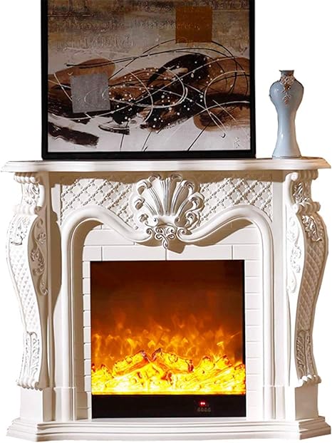Amazon Co Jp 3d電気暖炉ストーブ暖炉スタンドユニバーサルテレビコンソールリビングルーム収納棚エンターテイメントセンター インテリア家電 Color Ivory Size 1x102x33cm ホーム キッチン