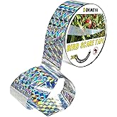 KOKMEYA Bird Scare Tapes 262FT*1 Reflective Flash Tape for Birds, Bird Scare Device Double Side Ribbon Scare Birds Away for House, Garden, Yard, Orchard, Patio, Outdoor