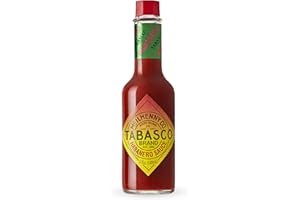 TABASCO Brand Habanero Sauce, Spicy & Fruity Habanero Hot Sauce, Glass Bottle, Jamaican-Style, Packed with Heat, Great for Wing Sauce, Shrimp Kabobs, & More, 5 Fl Oz (Pack of 1)