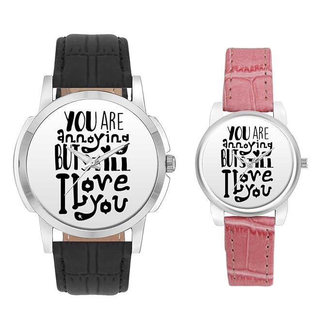 Gifts for Couple, Multicolor Dial Wrist Watch for Men and Women