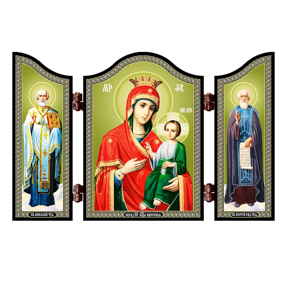 NKlaus 1411 Mother of God of Iviron Christian Icon Iverskaya Bogorodica