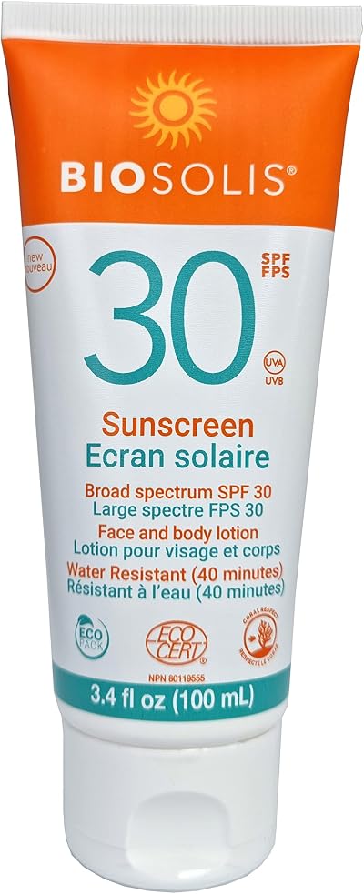 Biosolis Leche Solar Facial Y Corporal SPF30 Sun Milk 100ml Natural Mineral