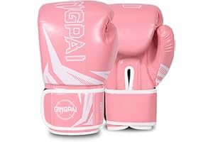 GINGPAI BOXING Boxing Gloves ，Pro Boxing Training, Kickboxing Gloves for Men Women Adults, Kids, Multi-Layered Padding, for MMA Fighting,Adult Heavy Punching Bag Gloves,Workout Gloves for Boxing,Muay Thai