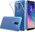 Peakally Funda Samsung Galaxy A6 2018, Transparente Silicona Funda para Samsung Galaxy A6 2018 Carcasa Flexible Claro Ligero TPU Fundas [Antideslizante] [Resistente a arañazos] 5.6"-Transparente