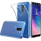 Peakally Funda Samsung Galaxy A6 2018, Transparente Silicona Funda para Samsung Galaxy A6 2018 Carcasa Flexible Claro Ligero TPU Fundas [Antideslizante] [Resistente a arañazos] 5.6"-Transparente