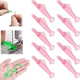 10 Pcs Fish Mouth Sewing Machine Needle Threader,2024 New Upgraded Automatic Sewing Needle Threader,Simple Needle Threader Tool,Quick Sewing Machine Cycle Simple Needle Threader Tool (Pink)