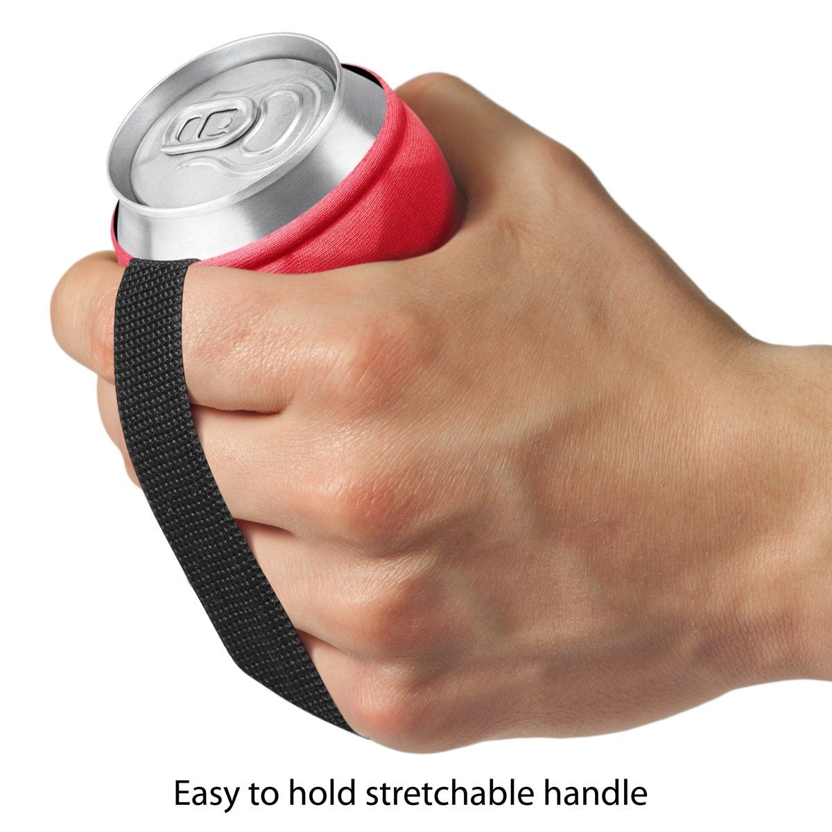 Metric USA Beer Can Sleeves for Ice cold Beers INNOVATIVE Reversible, Double Sided Design - Set of 2 Collapsible Soft Drink Can Insulator Coolers, Premium Quality & colors (Red, Black, Purple, Blue)