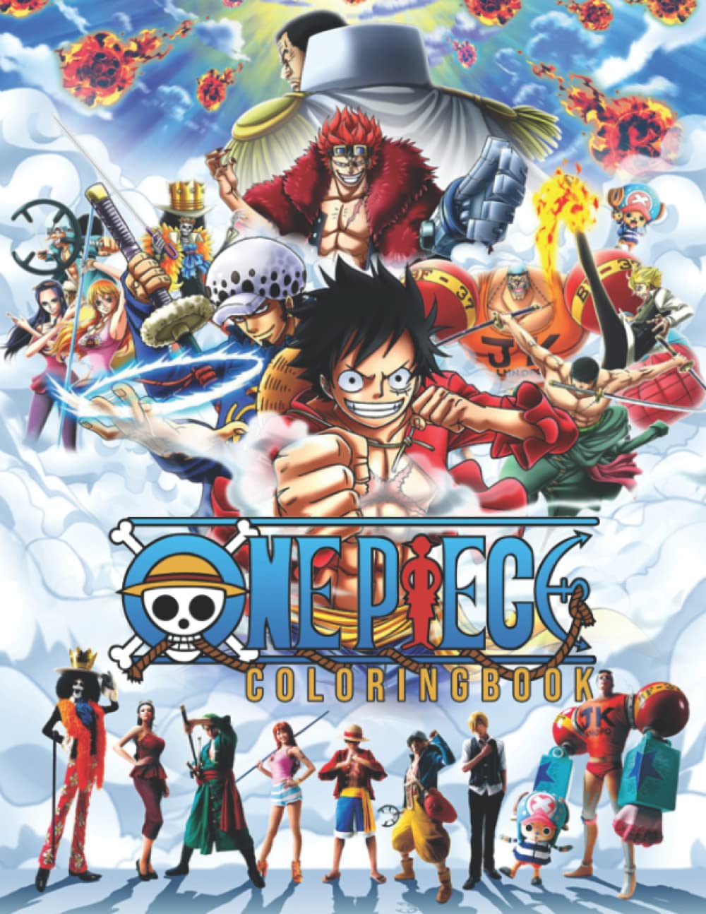 One Piece Coloring Book Anime Coloring Book With 50 Beautiful Images Famous Characters Coloring Pages For All Fans Great Gifts For Kids And Adults Relax Enjoy Boykin Esther Amazon Com Books
