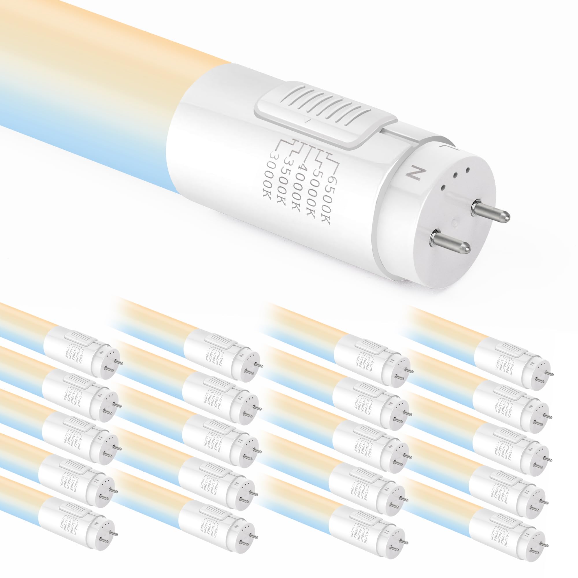 LightingWill LED T8 Light Tube 3FT, Natural White 4000K, Dual-End Powered Ballast Bypass LightingWill LED T8 Light Tube 3FT, Natural White 4000K, Dual-End Powered Ballast Bypass
