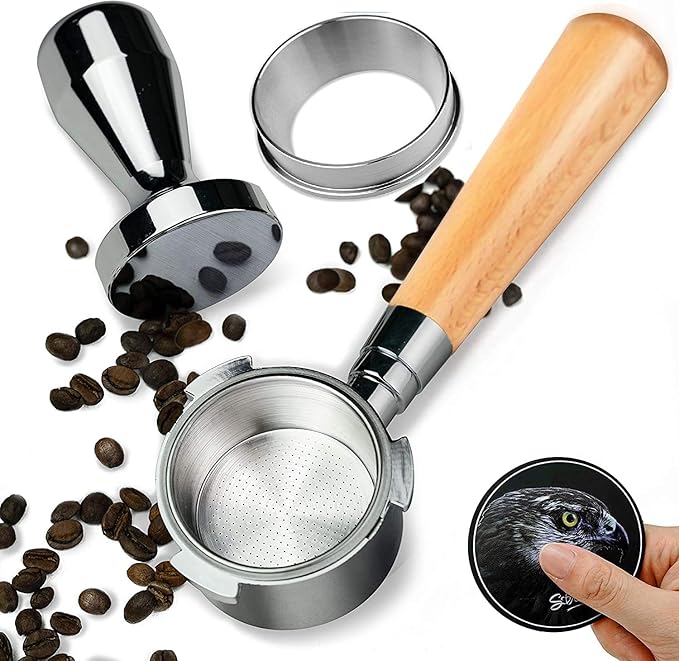 Espresso Coffee Bottomless Portafilter 51mm Apply for DeLonghi Coffee