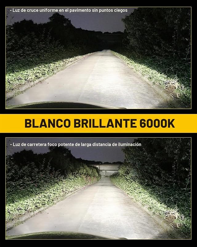 Bombilla HIR2 LED 16000LM 6000K Blanco, Bombilla LED HIR2 9012 Para Faros De Coche 500% Brillo Sin Ventilador Mini Tamaño Plug And Play Kit De Conversión Halógeno Reemplazo, Paquete De 2