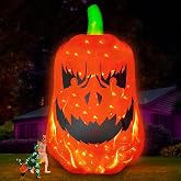 SEASONBLOW Giant 12FT Inflatable Jack O'Lantern Pumpkin Outdoor Decorations | Blow Up Pumpkin Yard Decorations with Flashing Lights for Halloween Holiday Party Home Indoor Outdoor Yard Garden Lawn