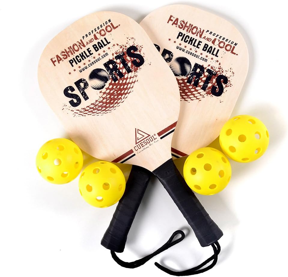 CUESOUL Basswood Pickleball Paddle Bundle (Set Includes 2