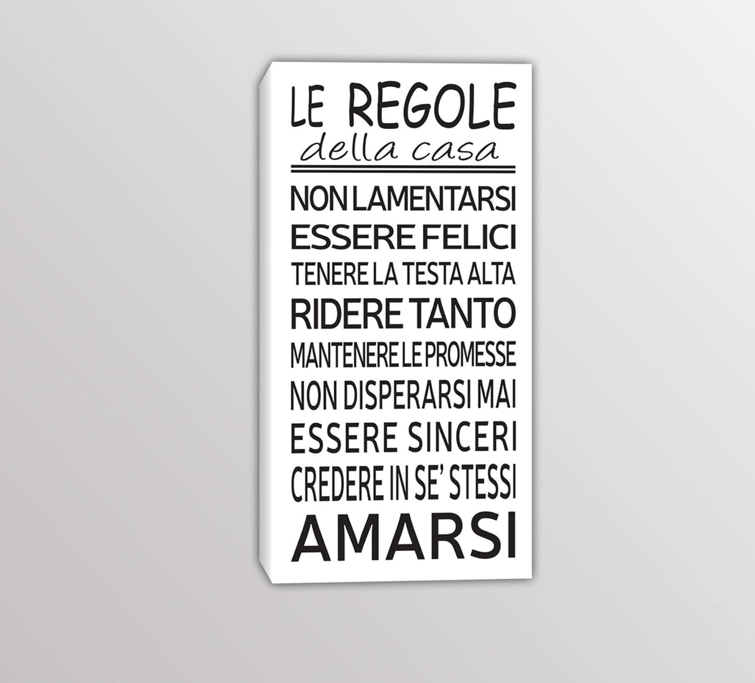 Decorazioni Per La Casa Quadro Stampa Su Tela Le Regole Della Cucina Frase Famiglia Arte Moderna Per Arredare La Cucina Prodotti Handmade