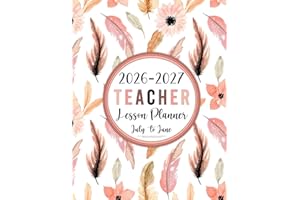 2026-2027 Teacher Lesson Planner July to June: Weekly & Monthly Full Academic Year Class Organizer | Grade and Record Book fo