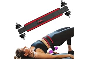 DAGM Hip Thrust Belt for Dumbbells heavy, Secure Glute Trainer with Non-Slip Extra Padding That Protects Your Hips - Ideal for Gym & Home Workouts - Use with Heavy Duty Kettlebells, Dumbbells, & Plates Hold up to 500 lbs