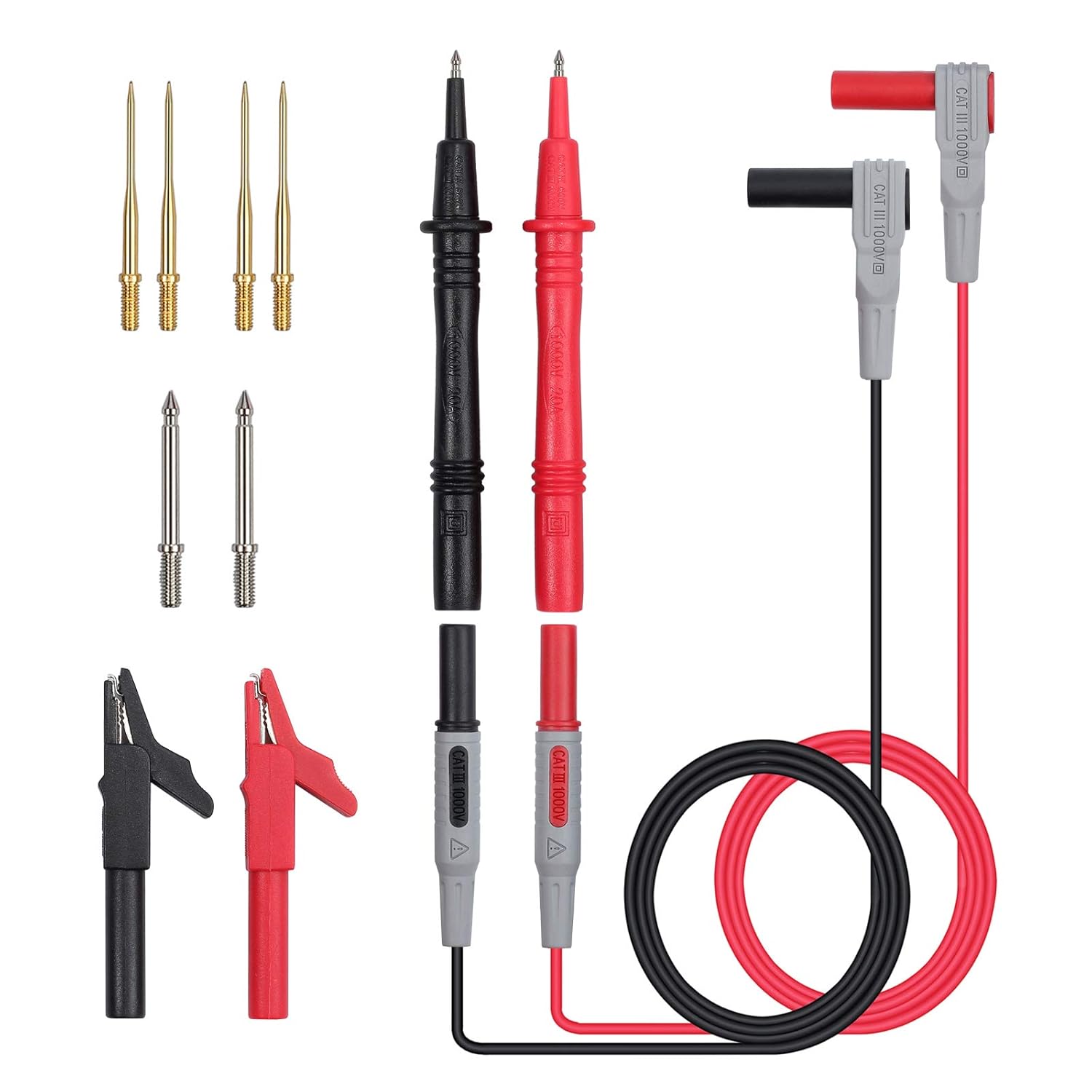 12 in 1 Test Probes Neoteck 3ft Multimeter Test Leads Accessories Kit