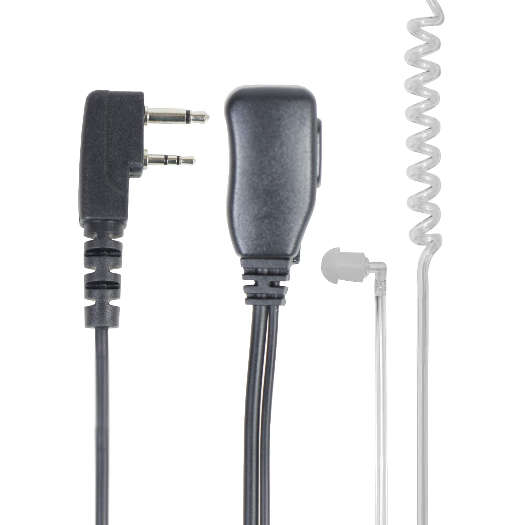 PNI Headphone with microphone and acoustic tube HF34 with 2 pins Midland plug