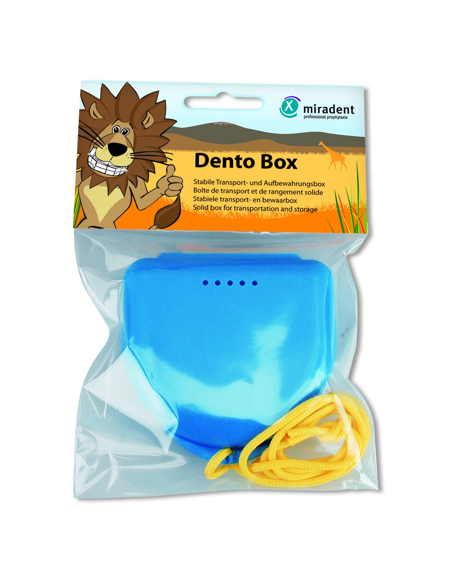 Miradent Dento Box I Rope Blue Yellow – Pack of 3