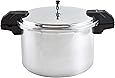 IMUSA USA 16Qt Jumbo Stovetop Pressure Cooker with Regulator and Side Handles, 16 Quart, Silver