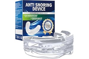 Anti Snoring Devices for Sleep: Adjustable Anti Snoring Solution, Snoring Mouth Guard for Men and Women, Custom-Fit Boil-and-