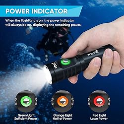 WINDFIRE Dive Light Scuba Diving Flashlight, Super