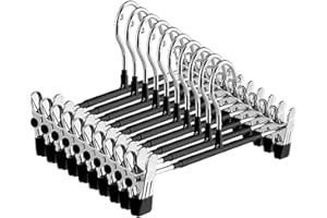 Reinforced Expandable Heavy Duty Pant Hangers with Without Marking Clips Sturdy Garment Hook for Wardrobes Storage Clothes Ha