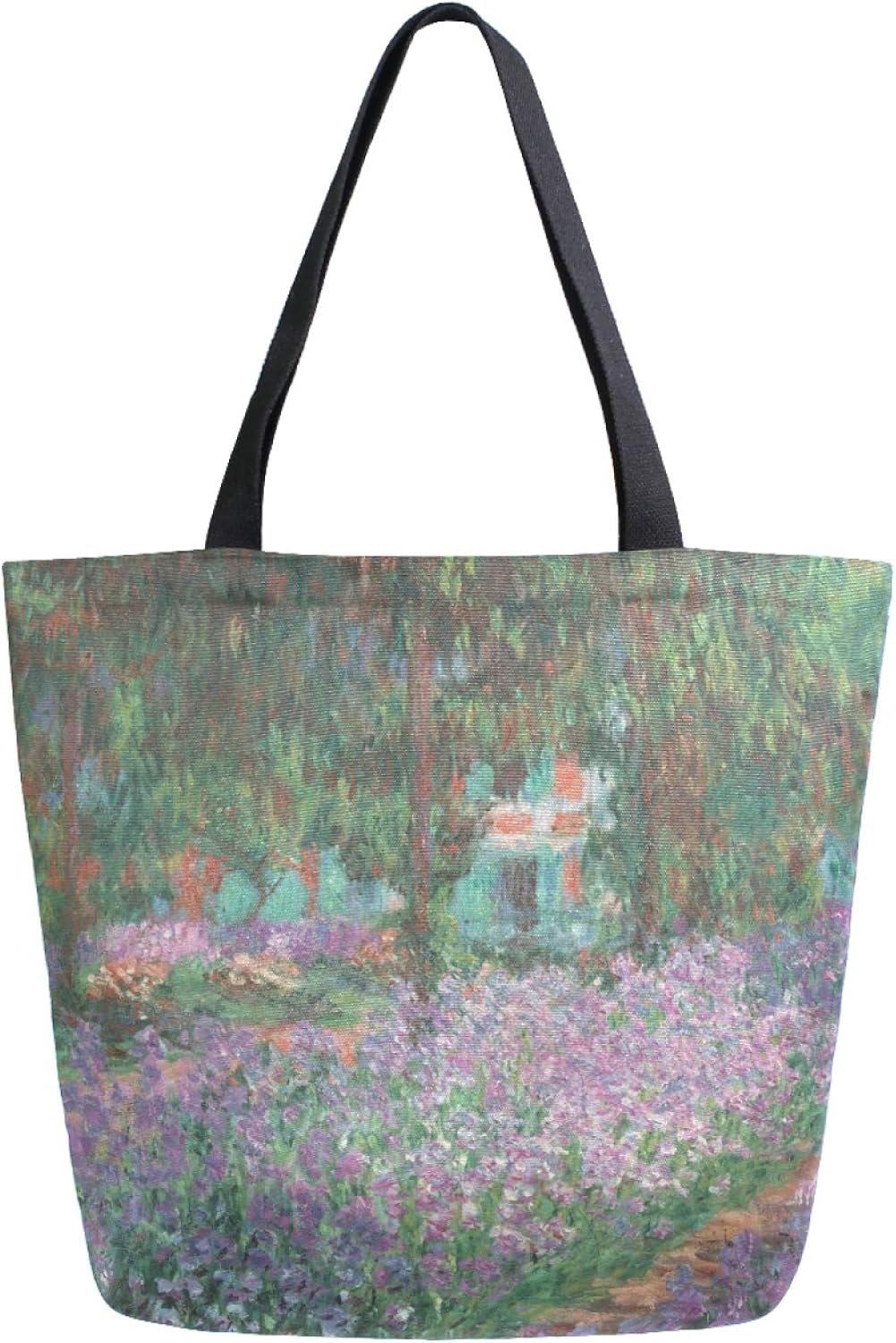 Garden Canvas Tote Bag Top Handle Purses Large