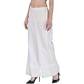 Shopping Queen Women's Cotton Chikankari Embroidery Palazzo