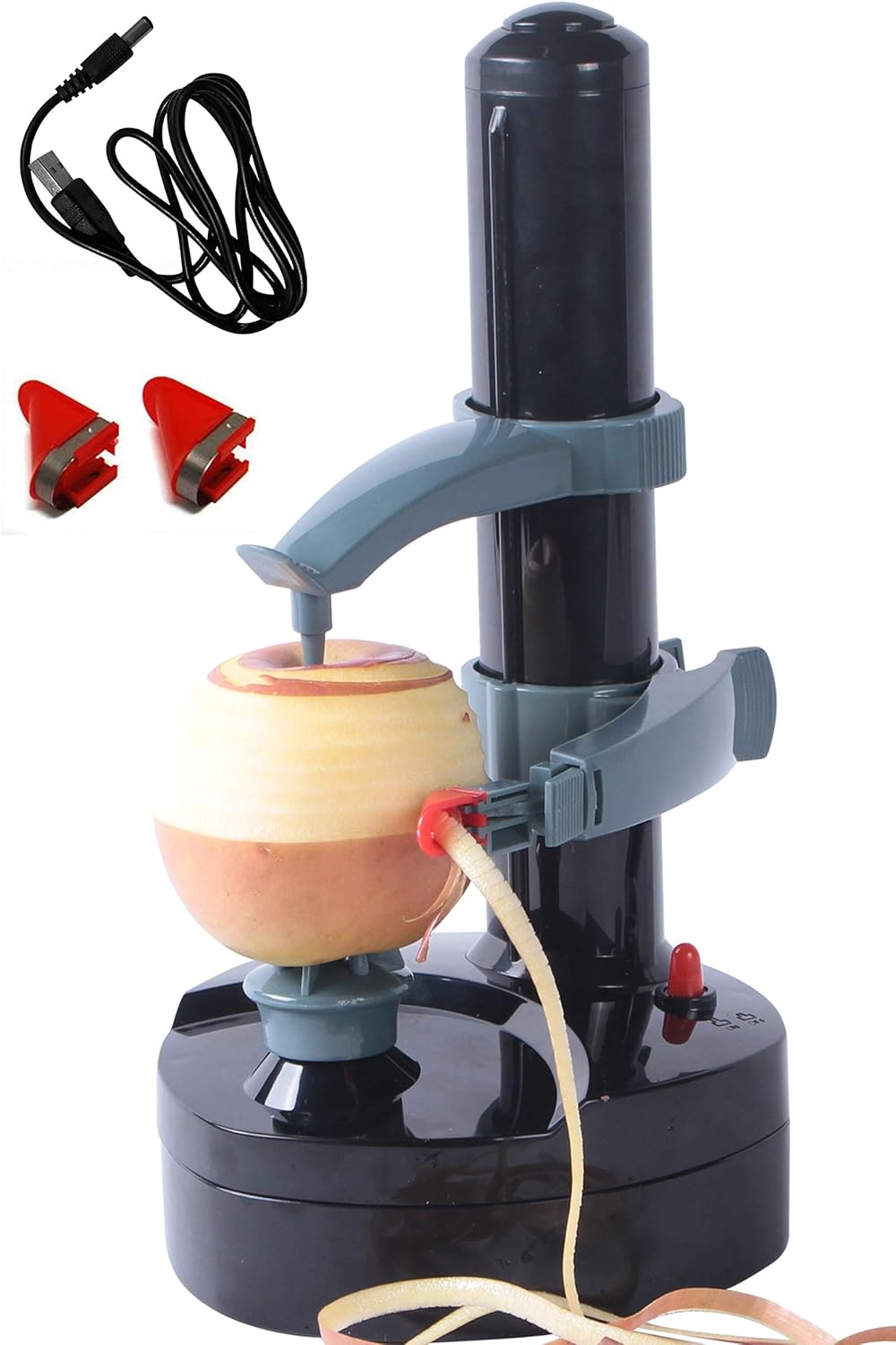 Slitree Electric Peeler Rotato Express Replacement Blades Automatic Rotating Fruits & Vegetables Cutter Apple Paring Machine(Black)