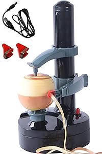 Slitree Electric Peeler Rotato Express Replacement Blades Automatic Rotating Fruits & Vegetables Cutter Apple Paring Machine(Black)