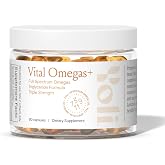 Yoli Vital Omegas+ Fish Oil Supplement, Full Spectrum Omega 3, 60 Softgels | Full-spectrum triglyceride omega 3 6 9 fish oil with EPA and DHA for heart, brain, and joint health, easy softgels daily.