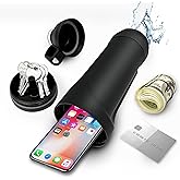Diversion Safe Water Bottle 13.5oz with Secret Compartment Hidden Compartment for Travel, Beach, Car to Store Valuables Fit with 14-15 Iphone (White)