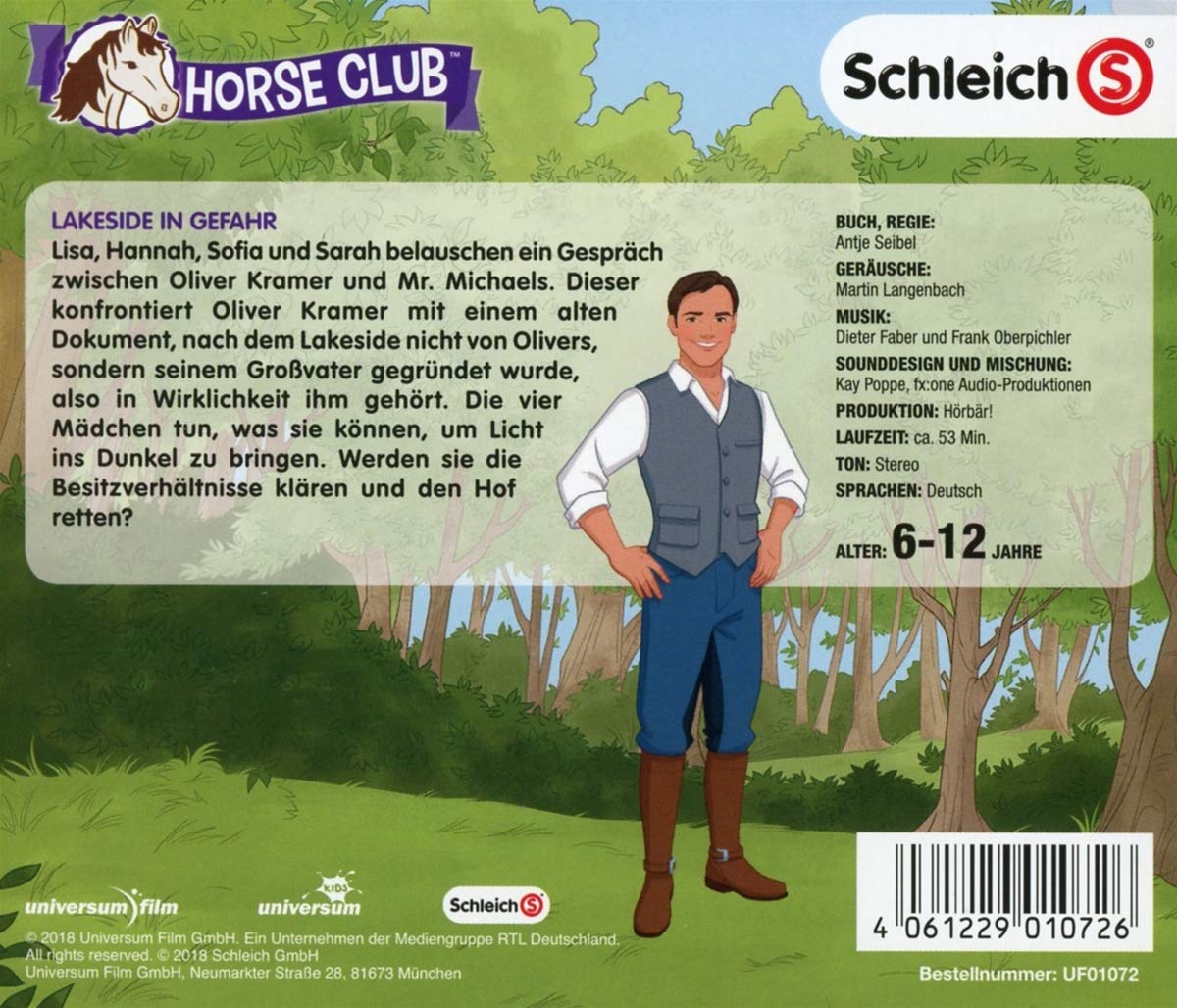 Schleich Horse Club Cd 3 Lakeside In Gefahr Amazon Com Music