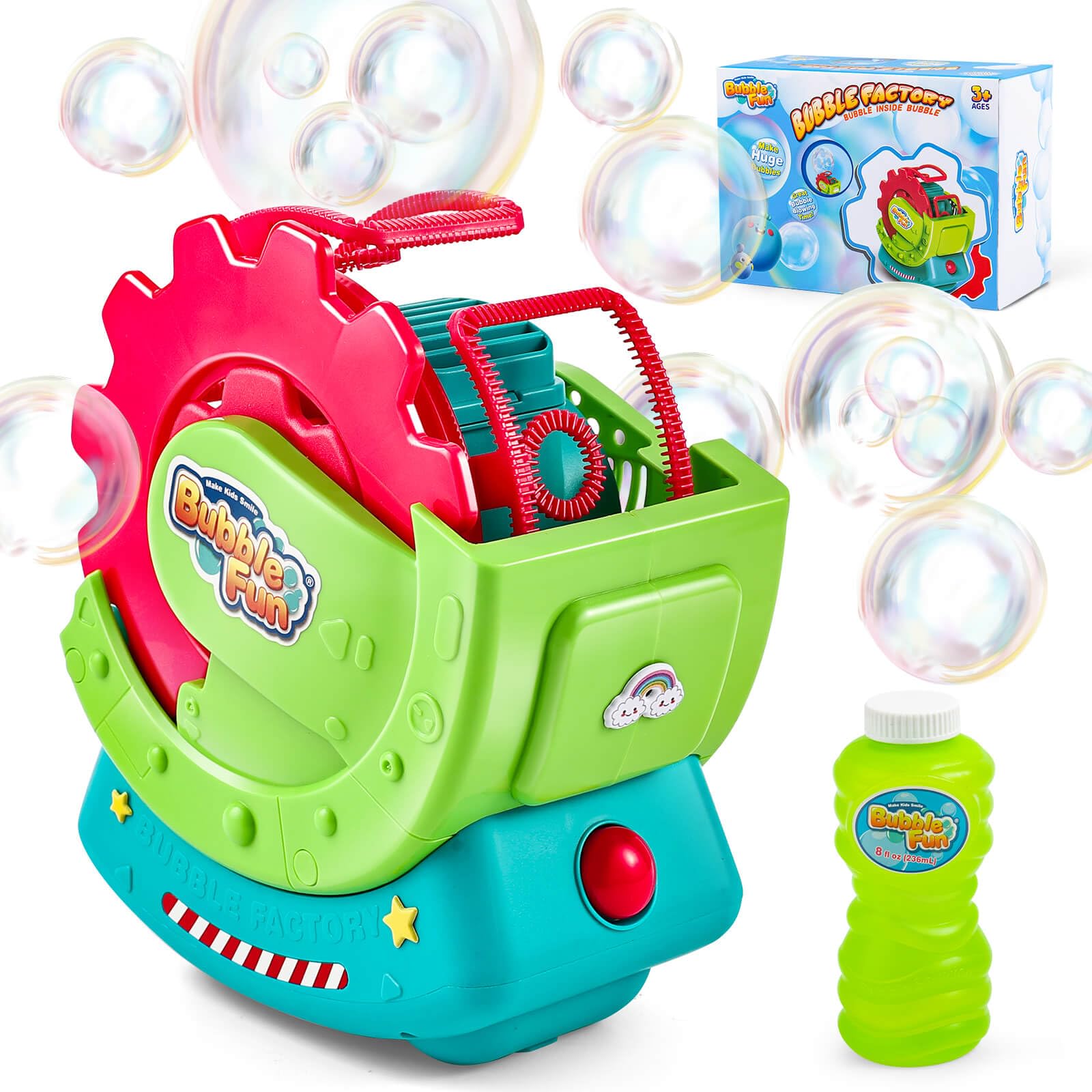 Photo 1 of **MISSING BUBBLES**Bubble Machine for Toddlers Kids & Pets, with 8oz Safe Solution, Extra Large & Bubbles in Bubble Maker, Children & Pets Dog Toys Gift, Indoor/Outdoor Birthday Wedding Party Bubble Blower