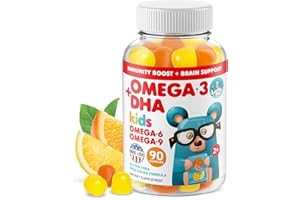 DR. MORITZ Vegan Omega 3 Gummies for Kids and Toddlers (90 Count), Omega 3 Kids Gummies for Brain and Heart Health, No Fish Oil and Gluten Free