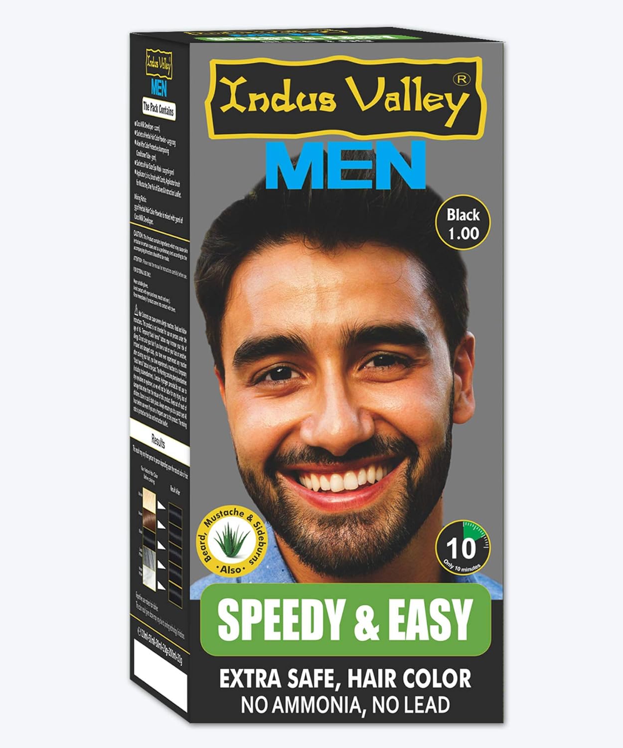 Amazon Com Indus Valley Speedy Easy Hair Color For Men Dark