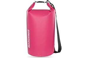 MARCHWAY Floating Waterproof Dry Bag Backpack 5L/10L/20L/30L/40L, Roll Top Sack Keeps Gear Dry for Kayaking, Rafting, Boating, Swimming, Camping, Hiking, Beach, Fishing