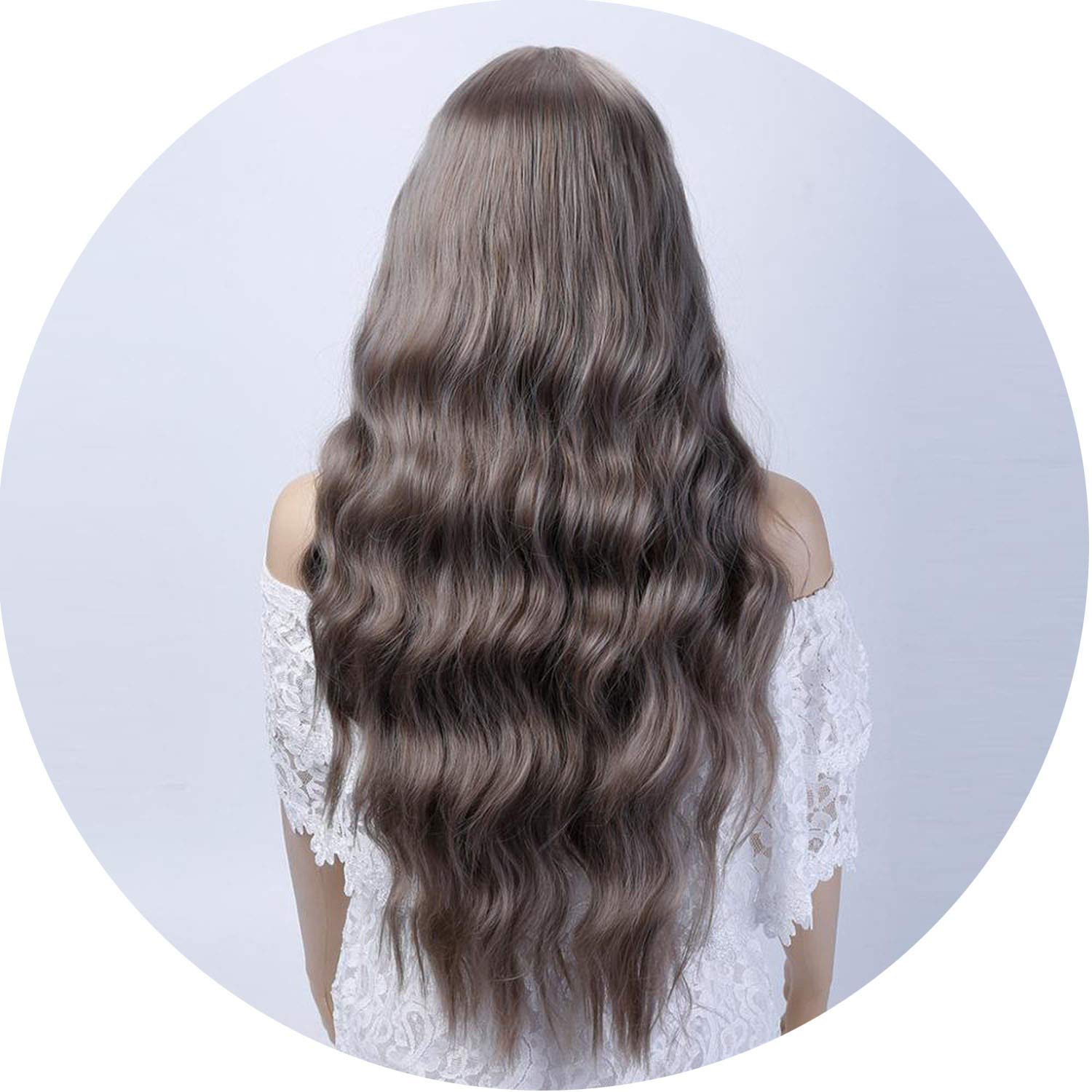Amazon Com Long Wavy Hair Wigs For Women Synthetic Gray Wigs For