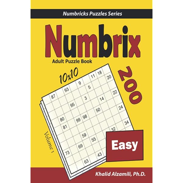 Numbrix puzzle book easy: 1000 easy numbrix puzzles for adults ...