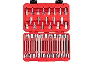 TEKTON 3/8 Inch Drive Hex Bit Socket Set with Case, 38-Piece (1/8-3/8 in., 3-10 mm) | SHB91316