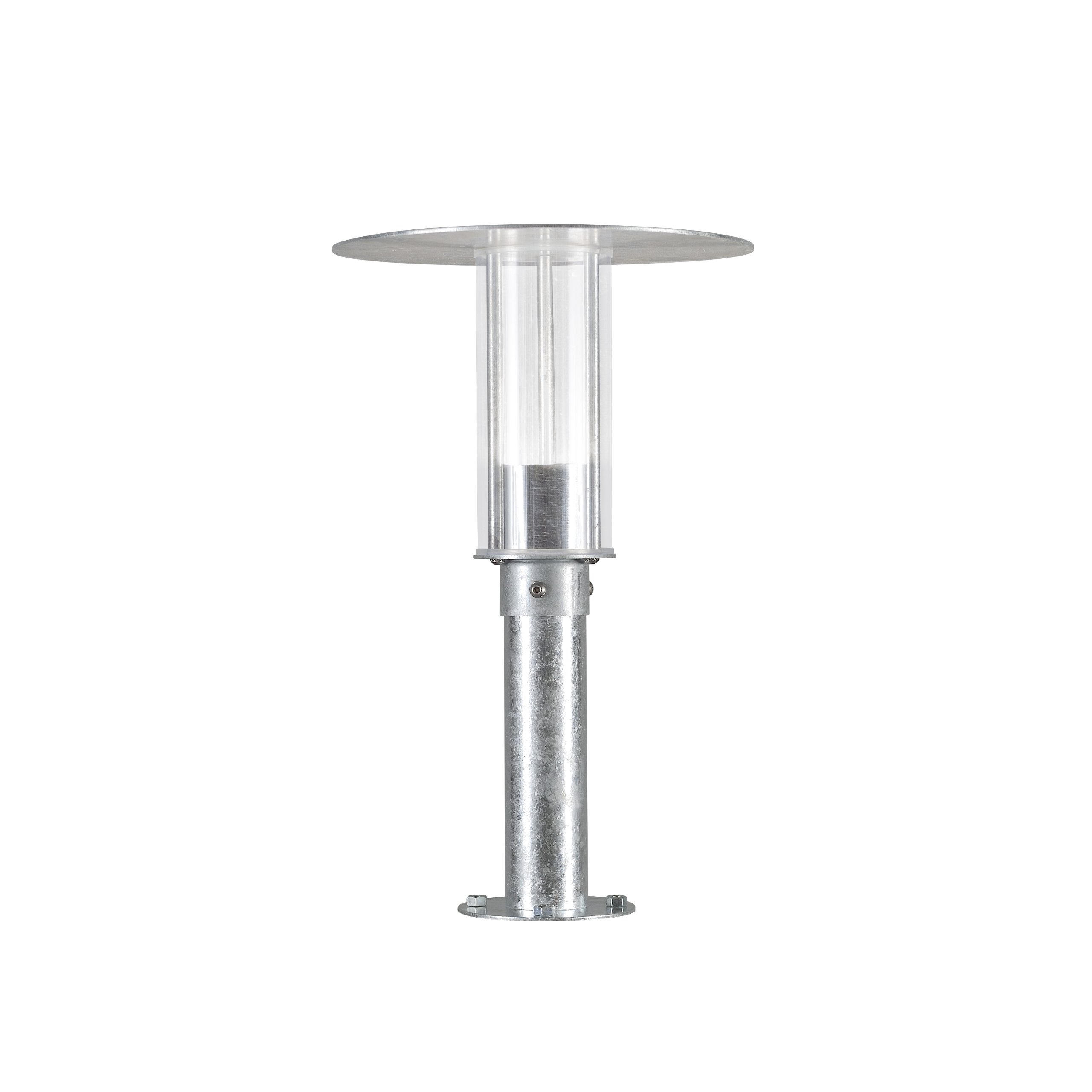 Konstsmide 701-320 Mode Pedestal Light / High Power 8 W Replaceable LED / Polycarbonate Lens / RAW Galvanised Steel — image 1