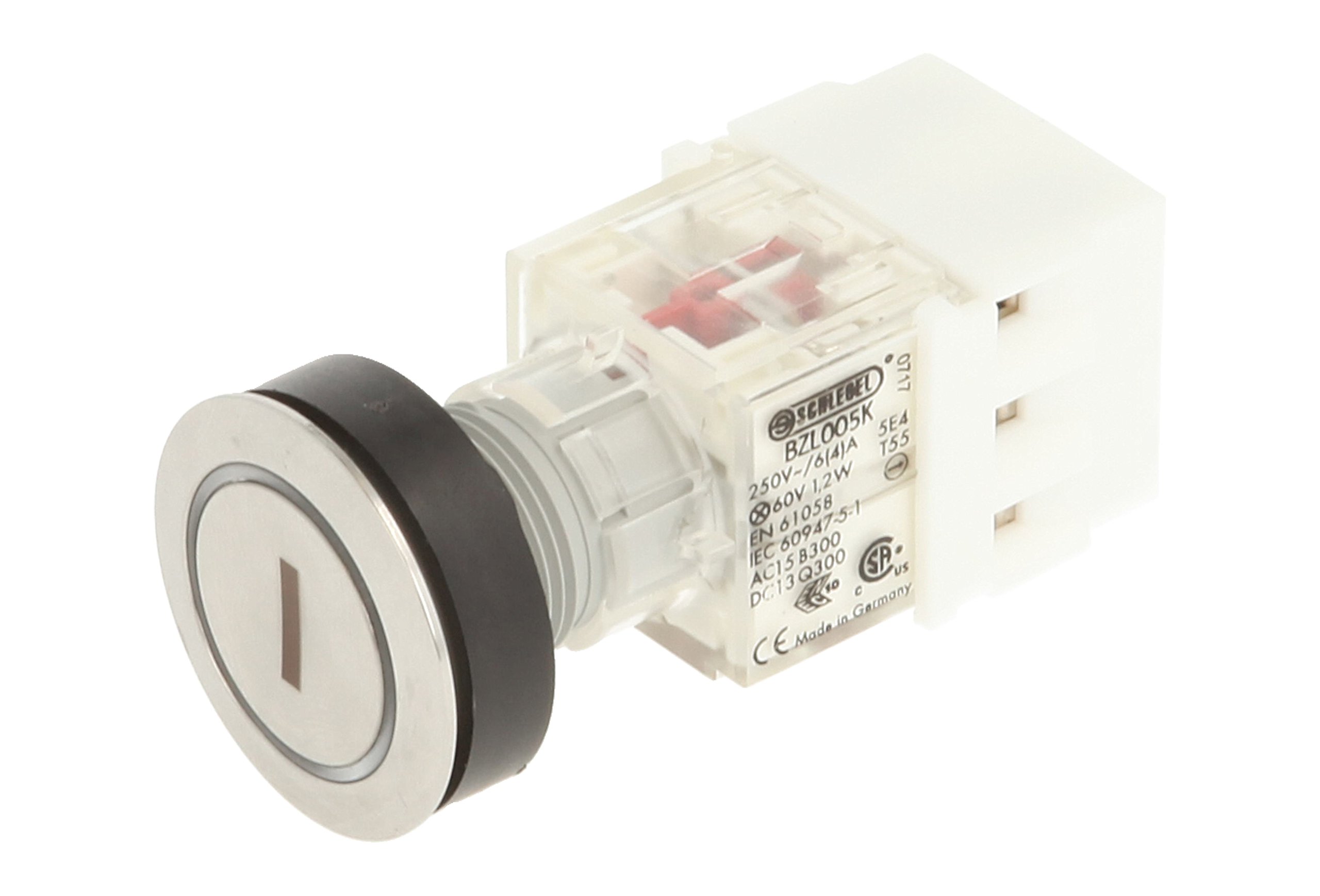 Club 23.000.911 Push Button Stainless Steel, Ring Light Note Symbol I Light Up Push Button Contact Encoder 2 Opener and Screw Connection LED 24 V WHITE (Pack of 2)