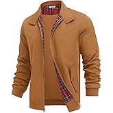 COOFANDY Mens Lightweight Jackets Casual Windbreaker Zip Up Coat Stand Collar Golf Jacket Stylish Fall Work Business