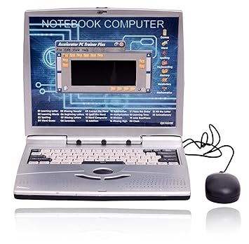 SHOP & SHOPPEE Kids Educational Notebook Computer with 22 Activities and Games (Multicolour)