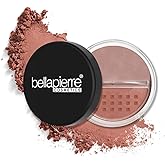 Bellapierre Mineral Blush – Loose Powder Blush, Lightweight Cheek Color, Warm Dewy Finish, Talc-Free, Hypoallergenic & Non-Toxic – 0.3 oz – Amaretto