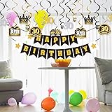 LINGTEER 30 Birthday Decorations Set - Happy 30th
