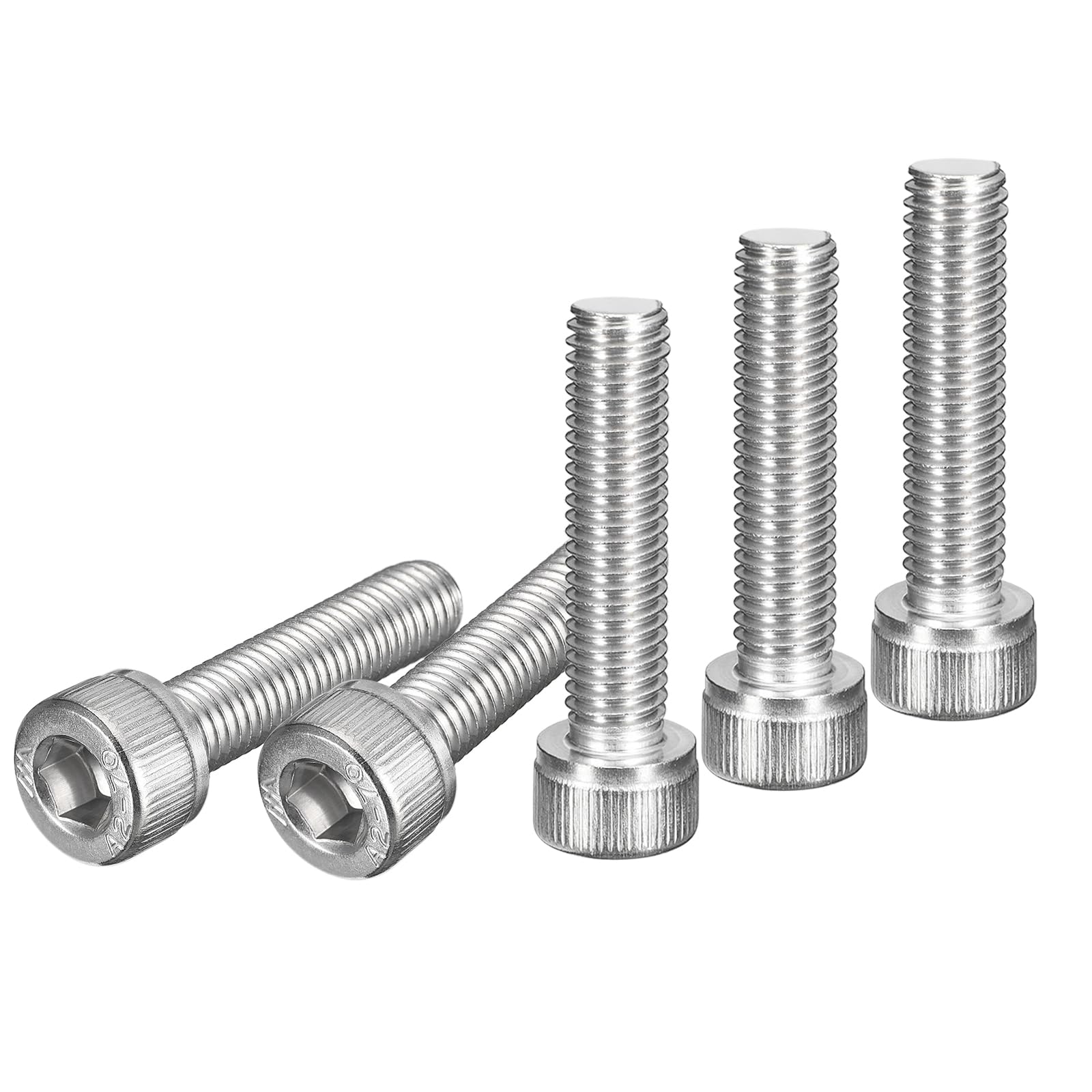 DTGN M8x35mm Socket Head Cap Screws Bolts, 15Pcs 304 Stainless Steel 18-8, Metric Machine Hex Socket Screw, Hex Drive, Bright Finish, UNC Coarse Thread Fully Threaded โ image 1