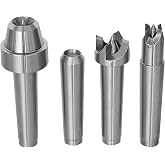 MT2 Wood Lathe Live and Drive Center Set, 4pcs Drive Spur Cup Kit Arbor Woodworking Woodturning Lathe.